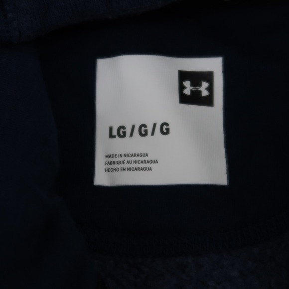 Under Armour Project Rock Hoodie Mens L Blue Solid Brahma Bull Full Zip - Picture 2 of 14